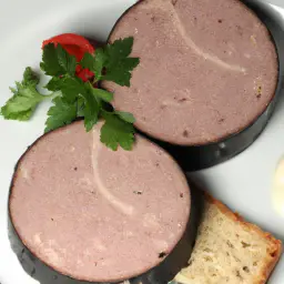 Kalbsleberwurst mit Schwarzbrot